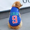 Ropa para Perros Jersey Mundial Delgado Pequeño Mediano Grande Perro Golden Retriever Teddy Bichón Husky Samoki Ropa de Verano