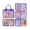 Fabricante Personalizado Tablero de Actividades de Fieltro para Niños de Amazon Juguete Educativo para Aprender Habilidades de Vestirse Tablero de Actividades de Fieltro