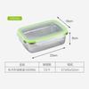 Caja de Almuerzo de Acero Inoxidable 304 Fruta Bento Conservación en Refrigerador Almacenamiento Estilo Ins Contenedor Portátil de Grado Alimenticio