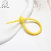 Coloridas 21cm abraçadeiras de silicone corda de armazenamento de cabo de dados corda de amarração autotravante abraçadeiras de girino acessórios de chaveiro DIY