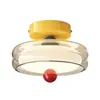 Luminárias Criativas Coloridas de Pinha para Corredor Memphis Iluminação de Entrada Minimalista Moderna de Espectro Completo para Proteção dos Olhos