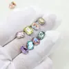 Rinestones Brillantes para Uñas Dongzhou 8*6MM Rectangulares Octagonales de Fondo Puntiagudo Rinestones Accesorios para Aretes DIY Nuevos Rinestones de Cristal K9