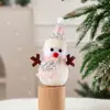 Venta Directa de Fábrica Mini Muñeco de Nieve Luminoso Decoración Navideña Muñeco de Nieve Lindo Adornos de Escritorio Decoración de Árbol de Navidad