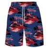 Shorts Florales de Verano para Hombre y Mujer Comercio Exterior Transfronterizo Talla Grande Pantalones de Playa Holgados Secado Rápido Shorts Hawaianos Venta al por Mayor