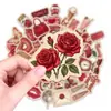 Adesivos Criativos Rosa '50 Pink World' Transfronteiriços Novo Modelo para Malas, Garrafas de Água, Tablets e Capas de Celular, Adesivos Decorativos à Prova d'Água