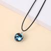 Collar de doce constelaciones de gran venta transfronteriza, bola de cristal luminosa con cielo estrellado de ensueño, regalo para estudiantes, joyería de cadena de clavícula griega