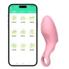 Mano APP Vibrador de Dedo Huevo Vibratorio para Punto G Masajeador de Preliminares Control Remoto Juguete Femenino