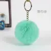 Pingente pompom de imitação de pelo de coelho multicolorido para bolsa de presente DIY chaveiro bolsa joia pingente acessórios joias atacado