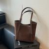 Bolso de Mujer Estilo Maillard Retro Otoño e Invierno Transfronterizo 2026 Nuevo Bolso de Hombro Casual Bolso Tote de Alta Gama