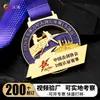 Medalhas de metal pintadas personalizadas para competições de esgrima chinesas, medalhas de liga de zinco para eventos de maratona e competições esportivas
