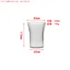 Vaso de vidrio con forma de S en ola de viento vaso para jugo vaso para bebida de agua con burbujas vaso para bebida fría vaso para hielo vaso para batido