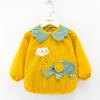 Babador Infantil, Roupa Protetora Impermeável e Anti-Sujeira para Crianças, Avental Reversível para Vestir e Comer para Bebê Menino de Outono e Inverno, Babador de Veludo Cristal para Bebê