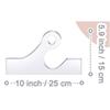 Transfronteiriço 5 tipos de acrílico em branco quadro de carvão cabo modelo transparente cozinha tábua de corte modelo guia de corte ferramenta