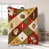 2025 Nova Manta de Natal Retrô Flannel Amazon Manta do Papai Noel Manta de Lançamento para Feriados Transfronteiriços