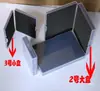 Caja de chips con ranura de plástico, silicona, cristal, BGA, componentes electrónicos aeroespaciales, IC, caja de embalaje de espuma antiestática
