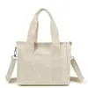 Bolsa de lona estilo bosque con múltiples compartimentos, bolsa tote pequeña estilo japonés ins para mujer, para estudiantes, para ir al trabajo y al día a día, se puede llevar cruzada