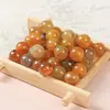 Ágata Roja Cuentas Sueltas Hecho a Mano Bisutería Pulsera DIY Collar Piedra Natural Calcedonia Cuentas Redondas Accesorios de Joyería Cuentas Sueltas Venta al por Mayor