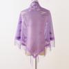 Bufanda triangular de encaje con punta cerrada para mujer, venta al por mayor, MSL321