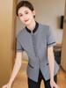 Ropa de Trabajo de Limpieza de Verano para Mujer de Manga Corta Centro Comercial Hospital Catering Limpiador Propiedad Residencial Limpieza Doméstica Traje de Ropa de Limpieza