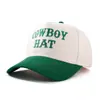 Nova Boné de Beisebol de Algodão de Verão CHAPÉU DE COWBOY Letras Bordadas Chapéu Transfronteiriço Moda Chapéu de Sol Masculino e Feminino