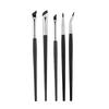 7 brochas de maquillaje para ojos plateadas, delineador de hoz, pincel para sombra de párpado inferior y nariz, filo de cuchillo, transfronterizo, en stock, primera generación de pelo