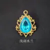 Colar de Ouro com Renda em Forma de Gota e Diamantes Pendurado Acessórios Pendurados Brincos DIY Pulseira Material Acessórios de Joia Fábrica