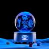 Bestia Dios Cuatro 3D Láser Grabado Interior Bola de Cristal Salón de Buda Pasillo de Adoración Decoración Artesanías Luminosas Adornos