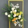 Flores de chão para casamento frescas e simples estilo coreano decoração de caminho de flores de casamento arte floral fundo de boas-vindas flor visual merchandising tecelagem de flores de seda