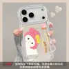 Funda de teléfono linda de gato de dibujos animados para Apple 16pm, iPhone 17, 15 con doble soporte, 18 silicona, 14 exterior