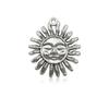 Acessórios de joias de liga vintage DIY transfronteiriços europeus e americanos populares 1 colar de sol pingente de liga de sol pequeno pingente