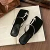 Sandalias Romanas de Tira Alta Estilo Vacaciones Verano Decoración de Perlas Sandalias de Tanga 2026 Mujer Tacón Fino Punta Cuadrada Cubierta para Dedos del Pie