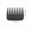 Ventas Directas de Fábrica Peine Portátil de Dientes Anchos Peine Plano Ancho Peine de Plástico Negro Peine para Cabello Corto Peine para Corte de Cabello