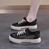 Zapatos de Lona RL220 para Mujer Suela Gruesa 2026 Primavera Nuevos Versátiles Plataforma que Aumenta la Altura Malla Transpirable Zapatos Blancos