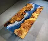 # Mesa de Rio em Resina Epóxi Madeira Maciça Placa Grande Mesa de Chá Mesa de Chá Oceânica Mesa de Jantar Mesa de Café Placa Inteira Mesa de Escritório Chá
