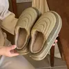 Zapatillas sencillas de algodón afelpado, nuevo modelo otoño e invierno 2026, antideslizantes, engrosadas, con felpa añadida, para hombres y mujeres, zapatillas de algodón cerradas para el hogar