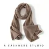 Cachecol Feminino de Cashmere Minimalista Casual Estilo Commuter Design Listrado Xadrez Cor Sólida Tricô Acessório de Vestuário Tendência