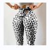Pantalones de Yoga XY607 para Mujer de Primavera y Verano con Estampado Multicolor, Levanta Caderas, Antiarrugas, Ajustados, Cintura Alta, Alta Elasticidad, Lazo