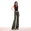 Calça Flare de Cintura Alta Slim-Fit Nova Tendência Primavera/Verão 2026 com Toque Lavado e Fluido, Versátil, Confortável, Estilo Retro Americano Relaxado