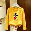 Camiseta de manga larga para niño 2026 nueva ropa de primavera y otoño para niños, camiseta básica de algodón puro para niño, top estiloso para niños mayores