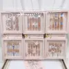 Caja de Exhibición Marco de Fotos Ojo de Gato Multidiamante Suministros para Uñas Artísticas al por Mayor Uñas Postizas DIY Ojo de Gato Francés Multidiamante Uñas Postizas