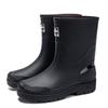 Botas de Lluvia de Moda para Hombre hasta Media Pantorrilla Estilo Alemán 2025 Ecológicas de PVC Botas de Goma para Viajar Entrega Protección Laboral Botas Impermeables para Hombre