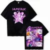 Kpop Demon Slayer Merch de Fans Mira Rumi Zoey Huntrix Camiseta Verano Camiseta Gráfica