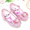 Zapatos de niña tacones altos niña pequeña Aisha zapatos de cristal primavera y otoño 2022 baile piano niños zapatos de princesa