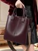 2026 Nova Bolsa Tote de Couro Fashion Versátil Grande Capacidade Bolsa de Ombro Balde Vintage Bolsa Grande de Braço