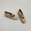 2026 Novas Sapatilhas de Ballet da Moda para Mulheres Baixas, Mocassins Gentis e Versáteis com Tiras Cruzadas