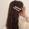 2024 Nuevo Pinza de Pato Brillante de Satén Pinza Pequeña Estilo Chanel para el Cabello Pinza para el Fleco Resorte Dulce Versátil Pinza Lateral