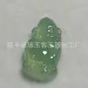 Colgante de Buda de Aceite de Caballo Tipo Hielo Calcedonia Verde, Colgante de Collar de Jade Verde Montaña Lejana, Suministro para Transmisión en Vivo
