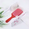 Novo Pente com Almofada de Ar Estilo Coreano em Formato de Coração Doce Versátil Estampado para Massagem no Couro Cabeludo, Pente com Airbag de Coroa Alta Antiestático