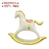 Decoração de festa de aniversário feminina fundo de foto balão 3D tridimensional unicórnio de pé Cavalo de Tróia desenho animado ins balão grande