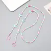 Estilo Nuevo Funda Cruzada para Teléfono con Flor de Perlas Lanyard Bolso con Flor de Tulipa Accesorio Colgante para Correa de Hombro